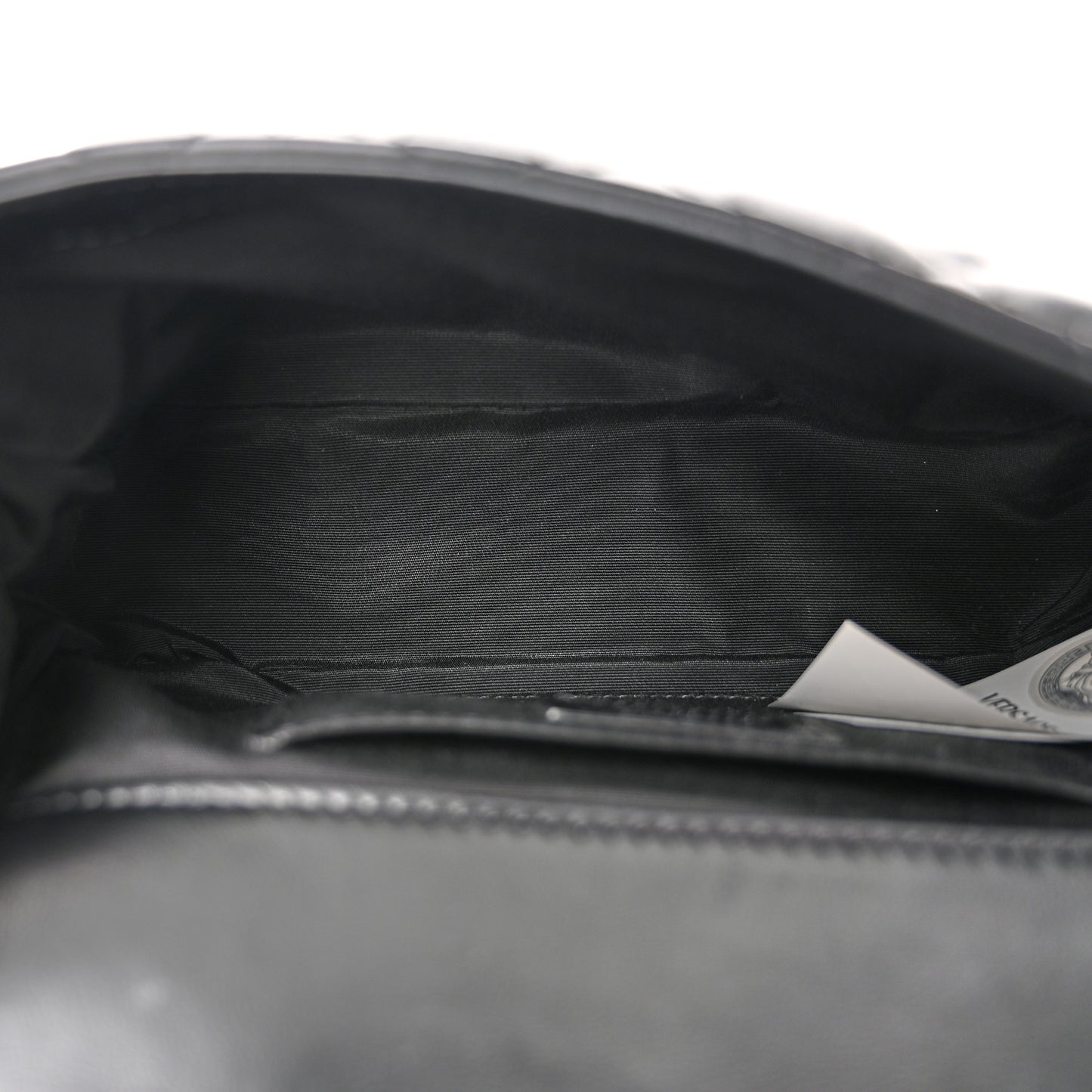 Nappa Quilted Medusa Small Chain Shoulder Bag Black