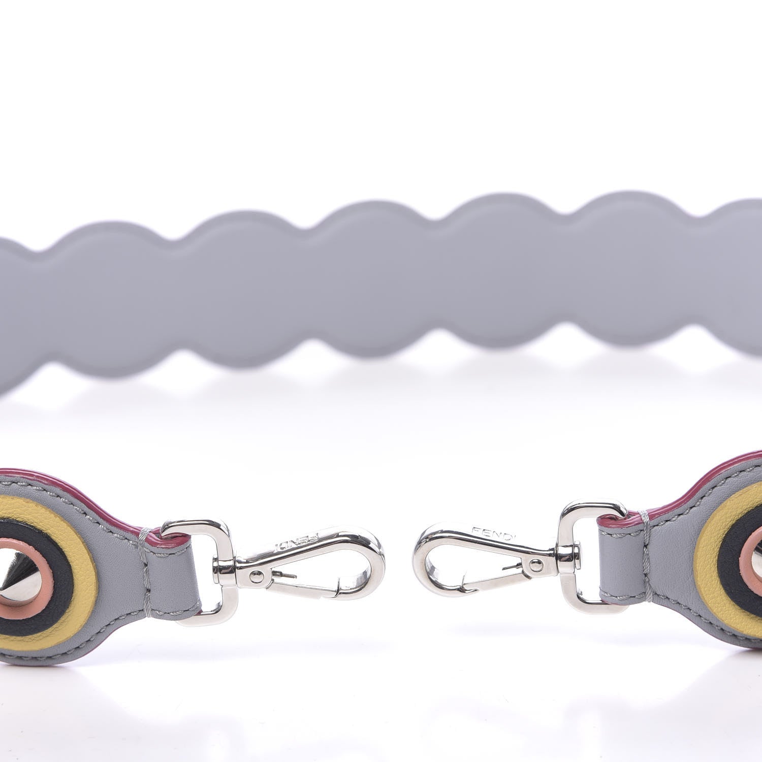 Fendi Vitello Dolce Spike Studded Circle Strap You Ardesia Multicolor 3 of 4