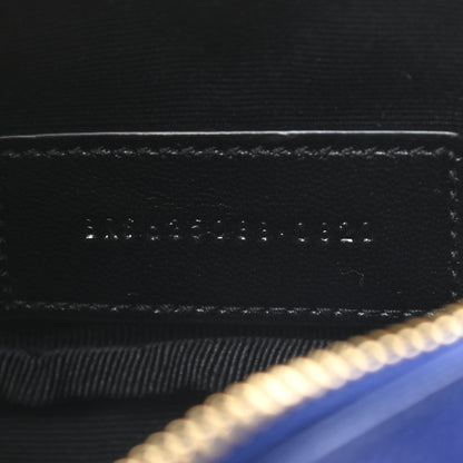 Saint Laurent Grain De Poudre Matelasse Monogram Baby Lou Camera Bag Sapphire Blue 7 of 9