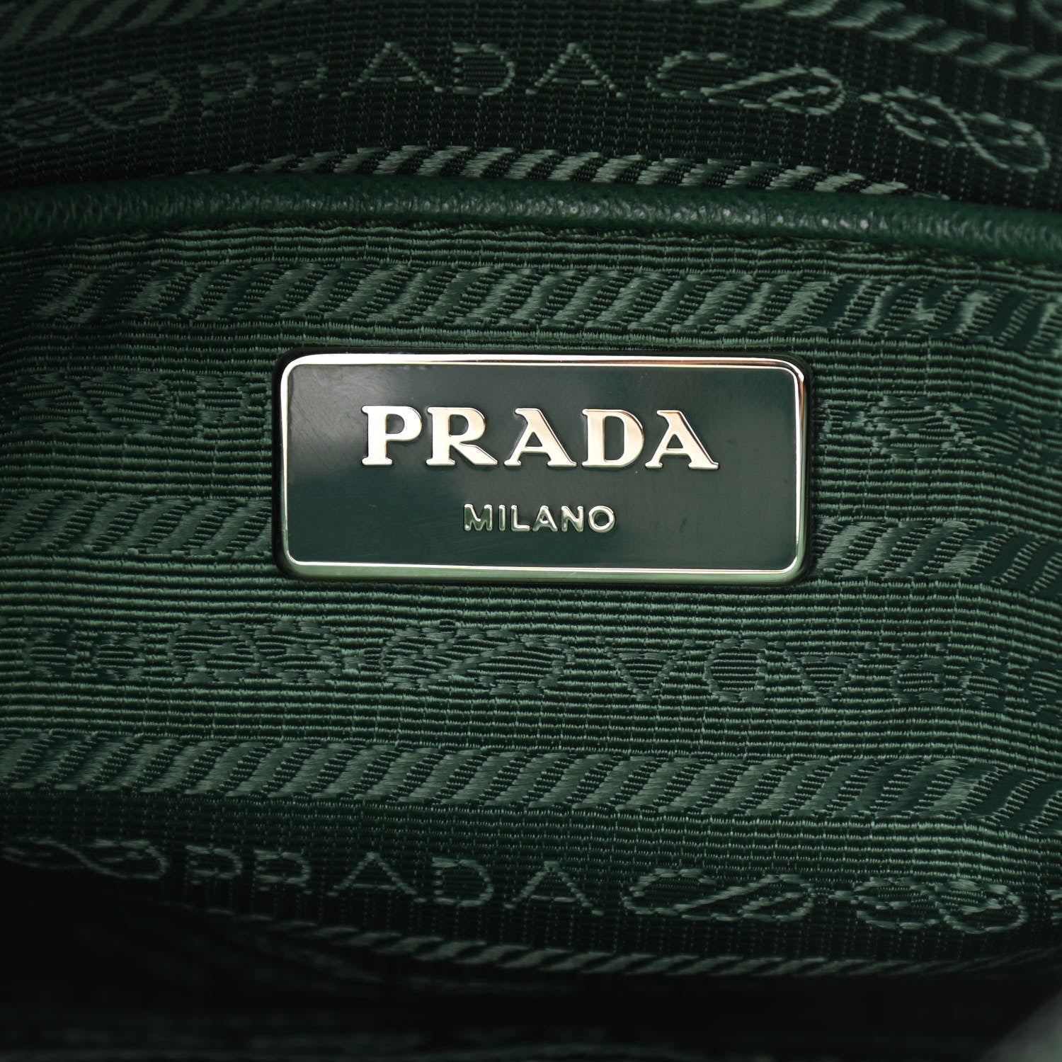 Prada Tessuto Nylon Saffiano Flat Messenger Bag Oleandro 6 of 10