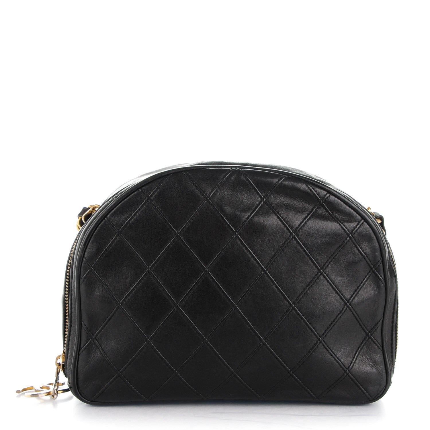 Chanel Lambskin Diamond Stitch Cosmetic Case Black 1 of 8