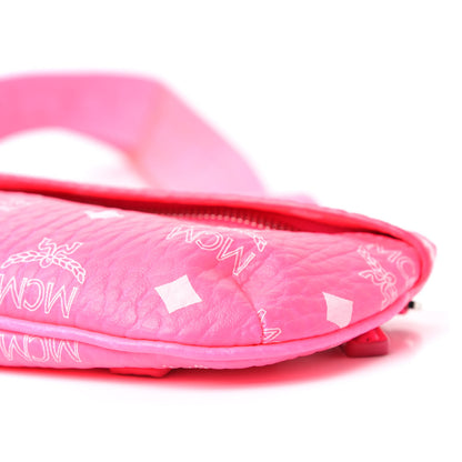MCM Visetos Mini Crossbody Neon Pink 8 of 10