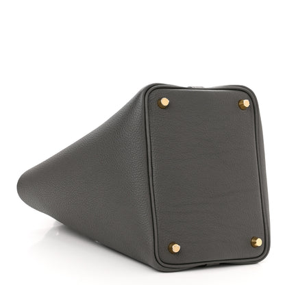 Hermes Taurillon Clemence Picotin Lock 18 PM Gris Meyer 4 of 11