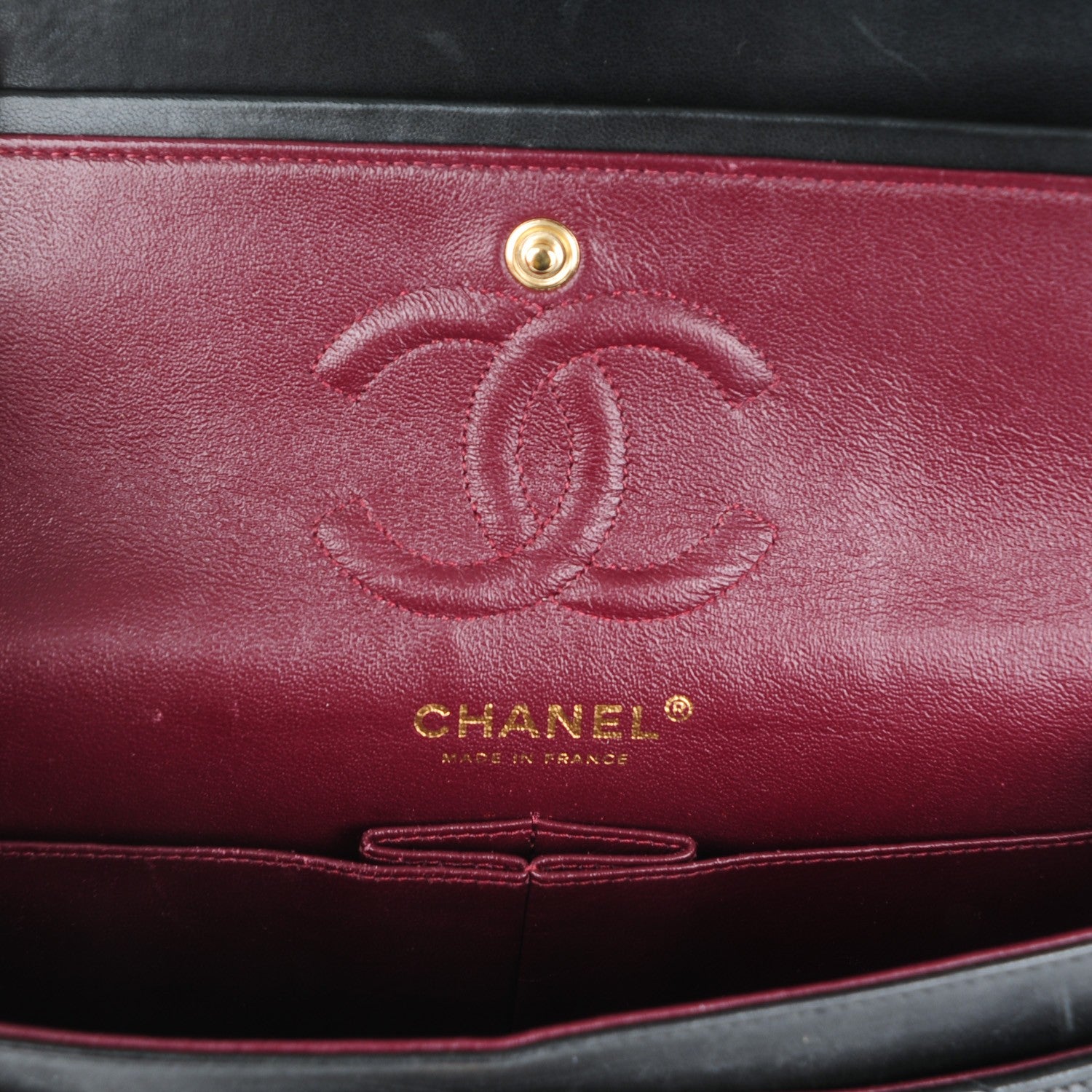 Chanel Lambskin Quilted Small Double Flap Black 7 of 8