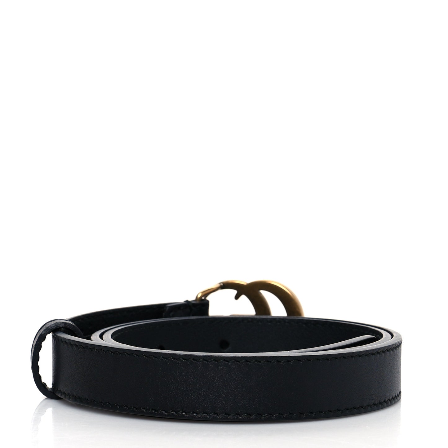 Calfskin Double G 20mm Belt 70 28 Black