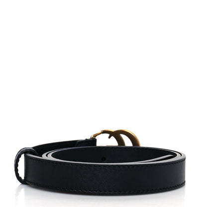 Gucci Calfskin Double G 20mm Belt 70 28 Black 2 of 6