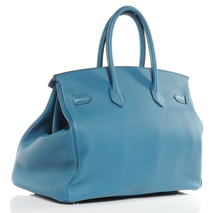 Hermes Togo Birkin 35 Cobalt Bleu 3 of 10