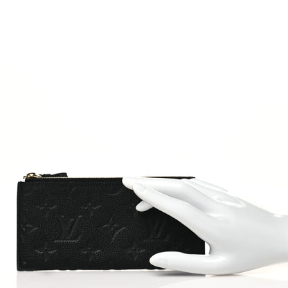 Louis Vuitton Empreinte Felicie Chain Wallet Zippered Insert Black 2 of 7