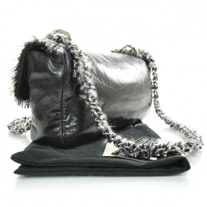 Chanel Lambskin Tweedy Flap Black 2 of 12