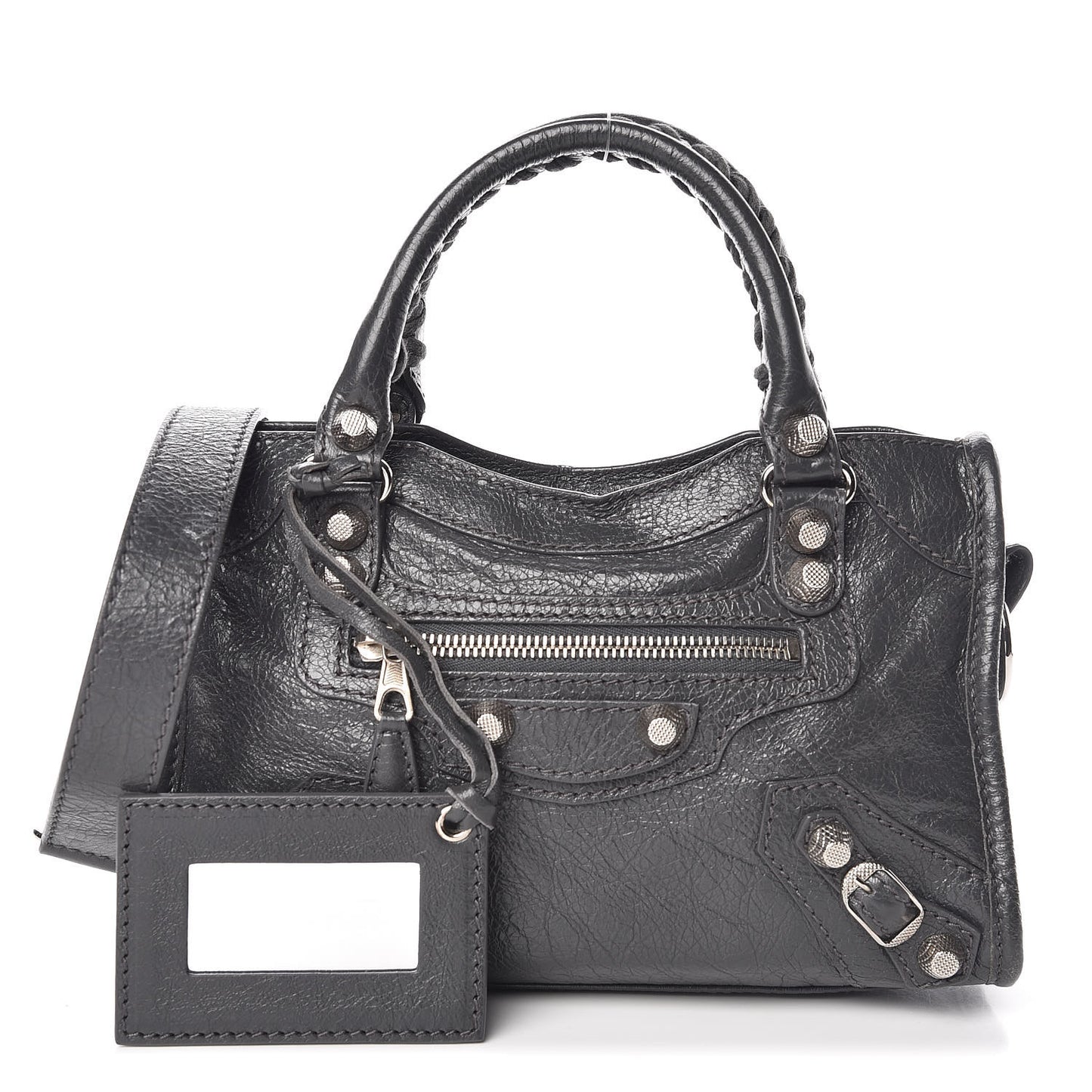 Agneau Giant 12 Silver Hardware Mini City Gris Fossile