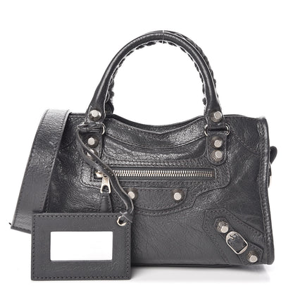 Balenciaga Agneau Giant 12 Silver Hardware Mini City Gris Fossile 1 of 13