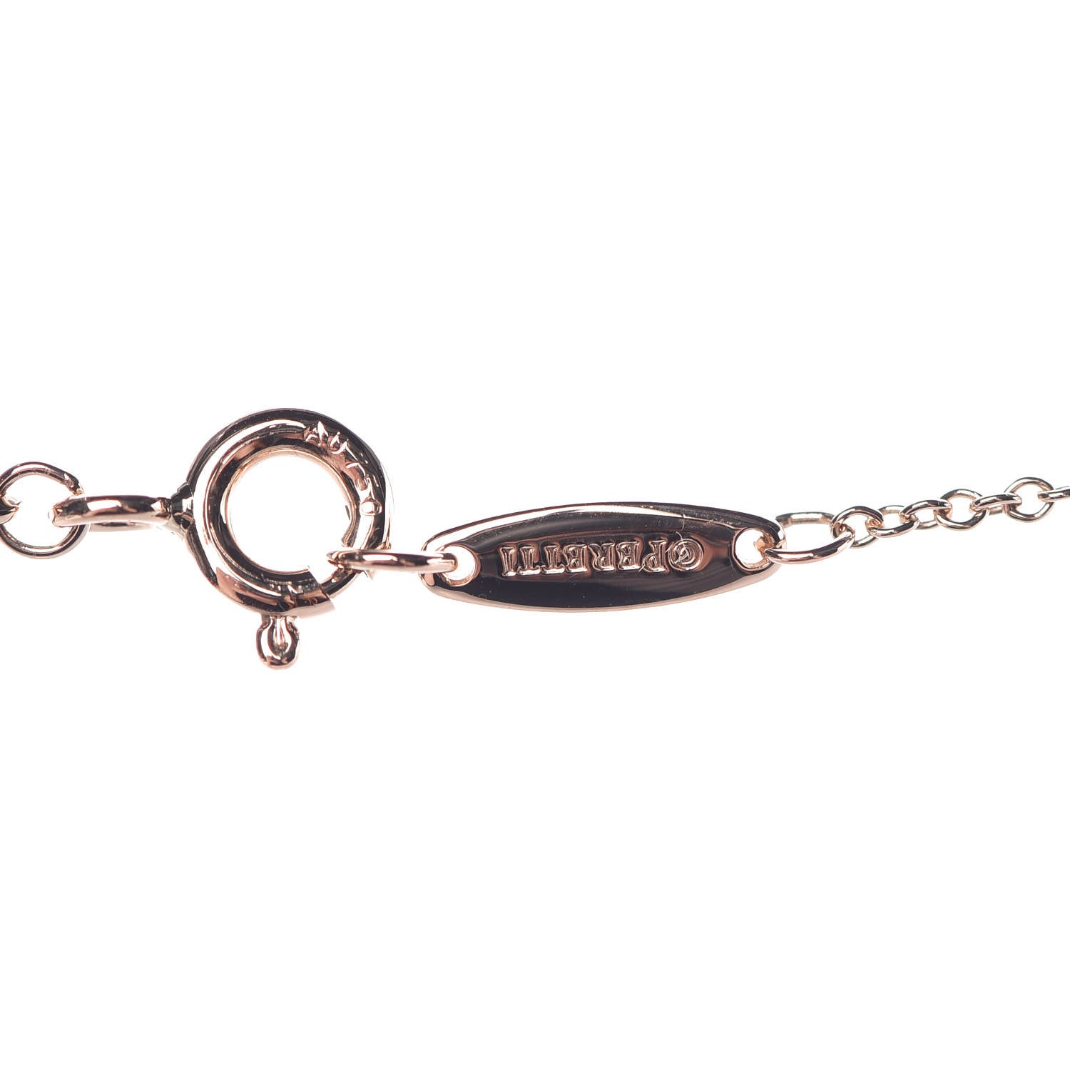 Tiffany 18K Rose Gold Diamond .23ct Elsa Peretti Diamonds by the Yard Pendant Necklace 6 of 9
