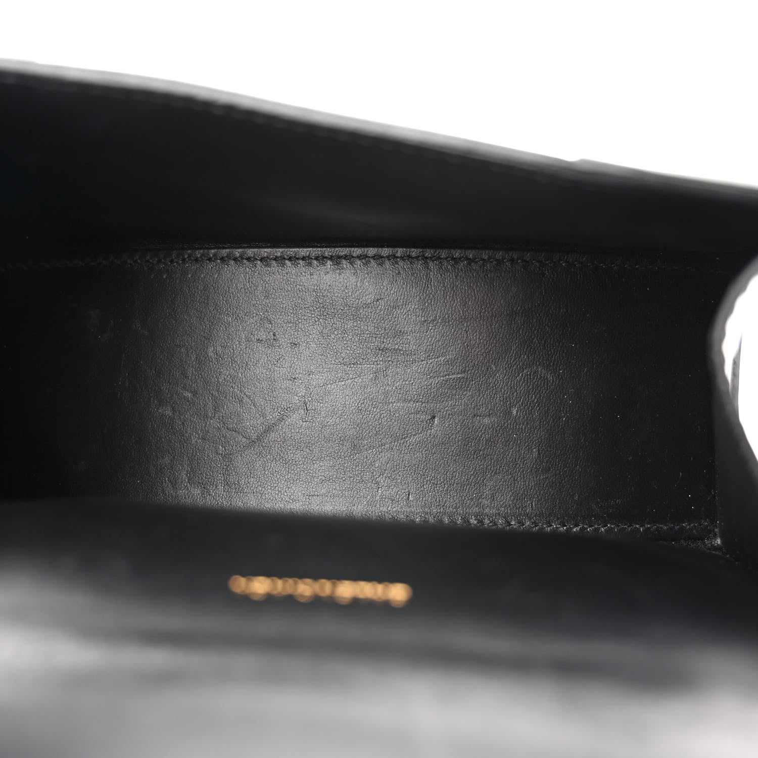Balenciaga Shiny Box Calfskin Hourglass Top Handle Bag XS Black 5 of 9