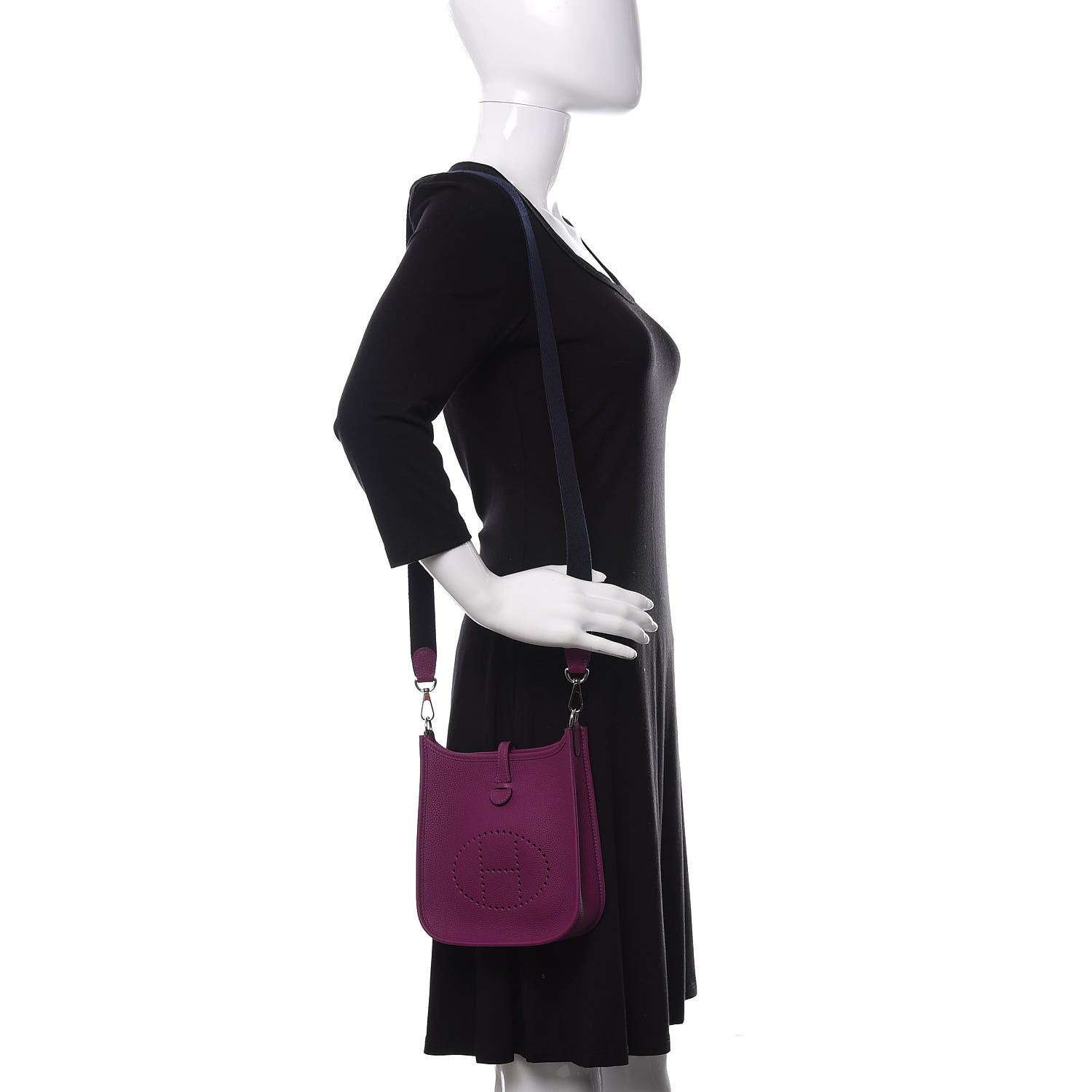 Hermes Taurillon Maurice Amazone Evelyne TPM Anemone Blue Indigo 2 of 11