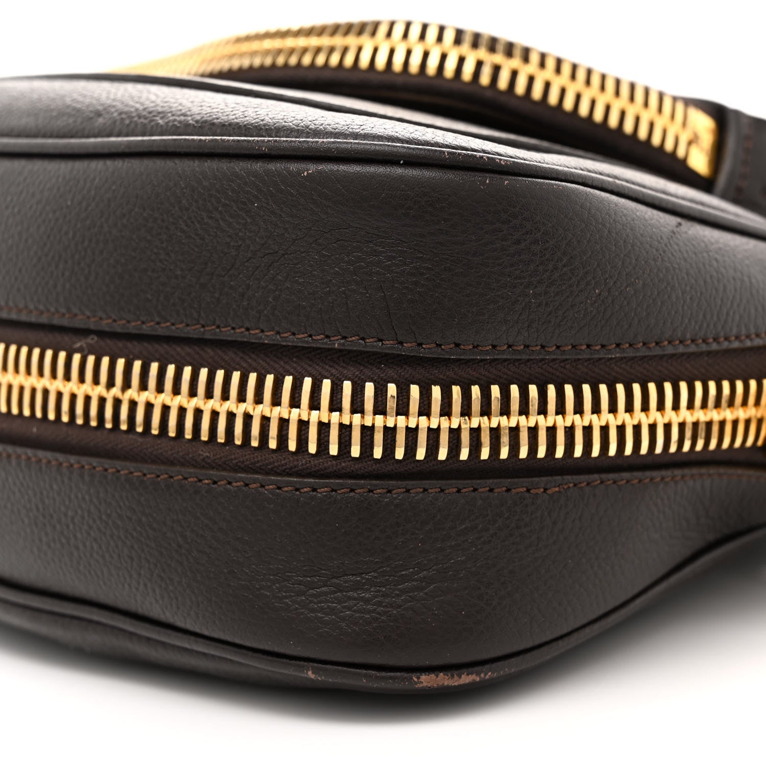 Tom Ford Pebbled Calfskin Medium Jennifer Dark Brown 11 of 15