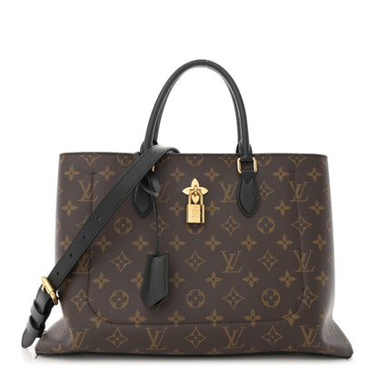 Louis Vuitton Monogram Flower Tote Black 1 of 12