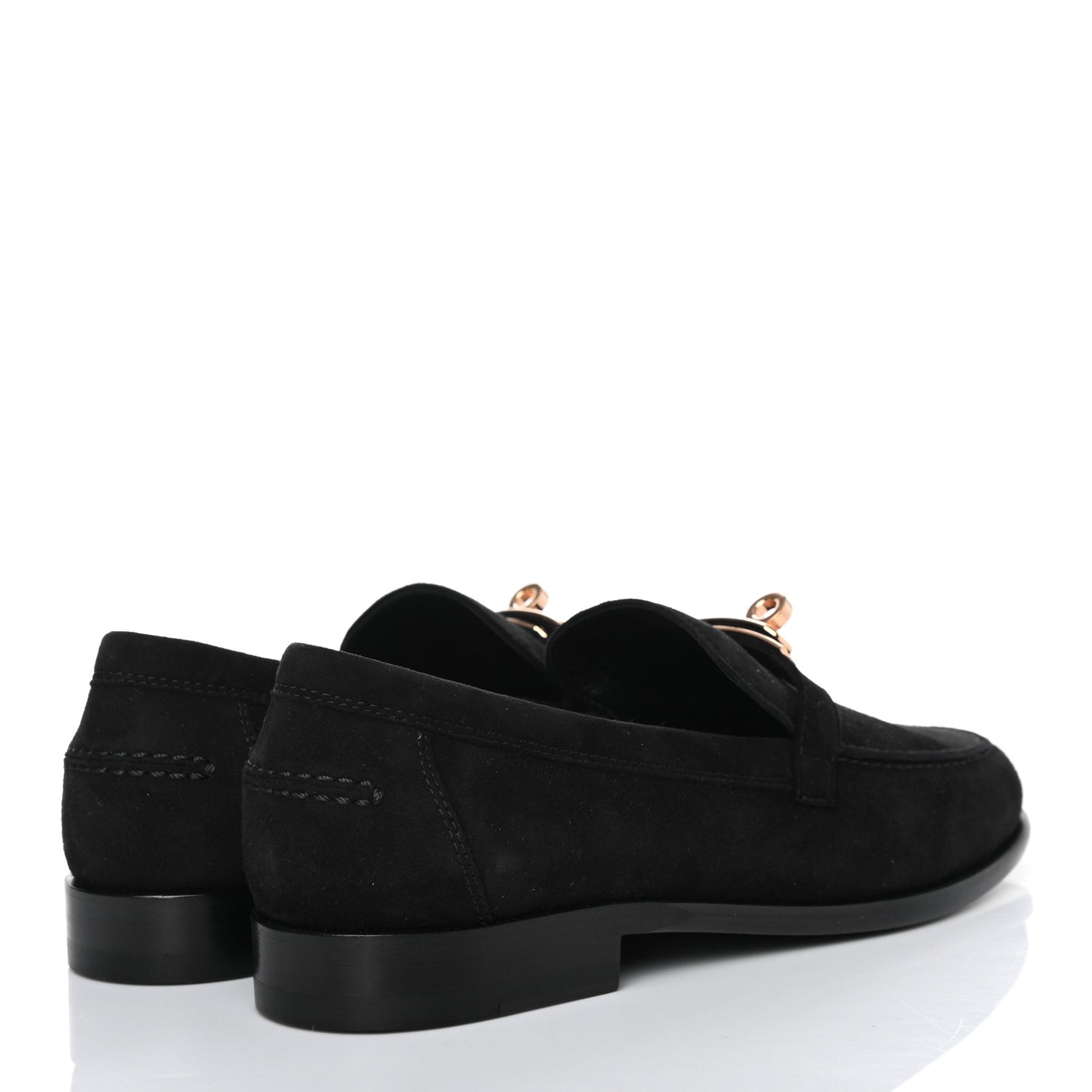 Suede Goatskin Womens Destin Loafer 36 Black