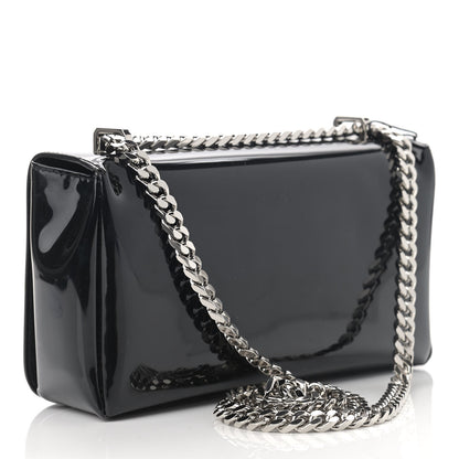 Burberry Patent Kingdom Flap Crossbody Black 2 of 13