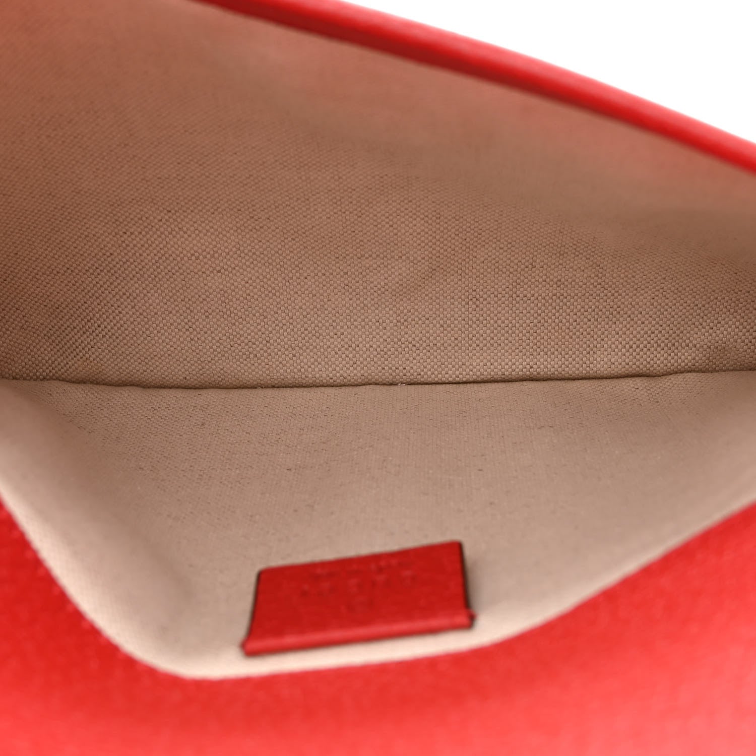 Gucci GG Supreme Monogram Apple Interlocking G Belt Bag Beige Multicolor Lobster Red 5 of 13