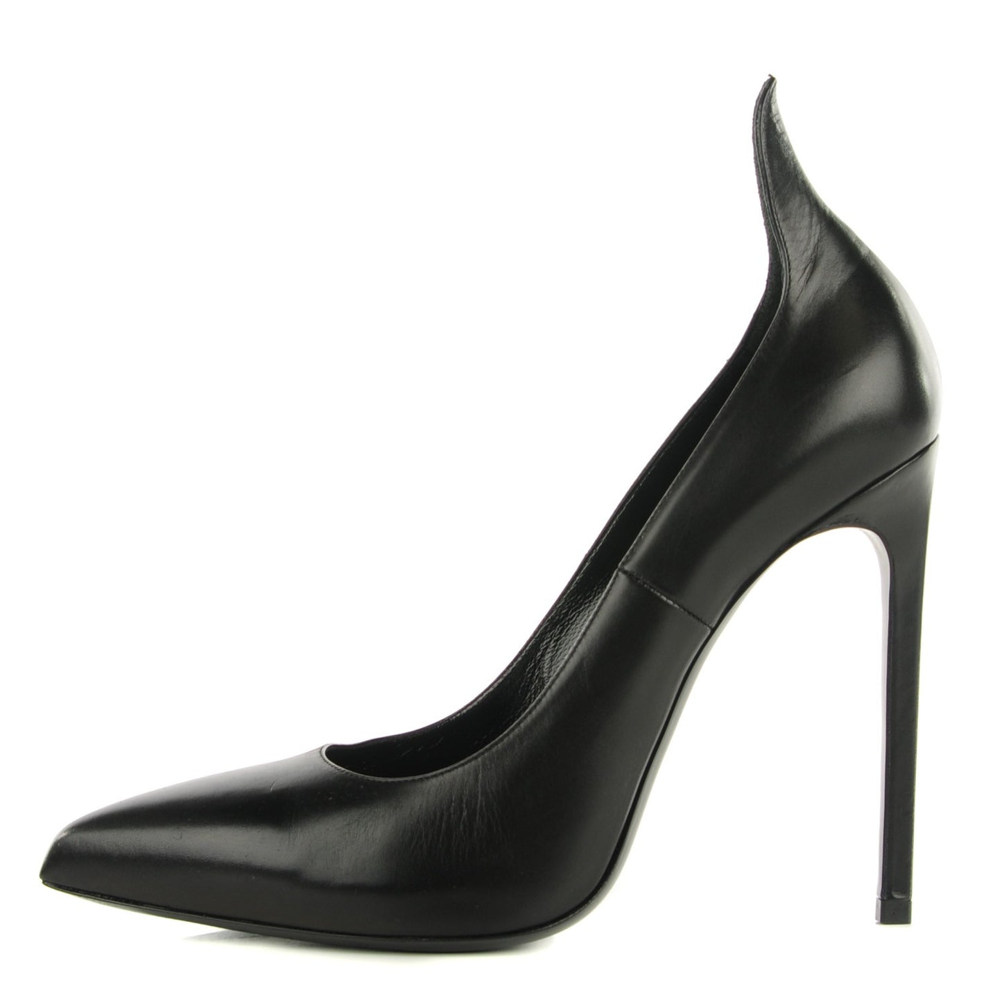 Calfskin Paris 110 Escarpin Thorn Pumps 40 Black
