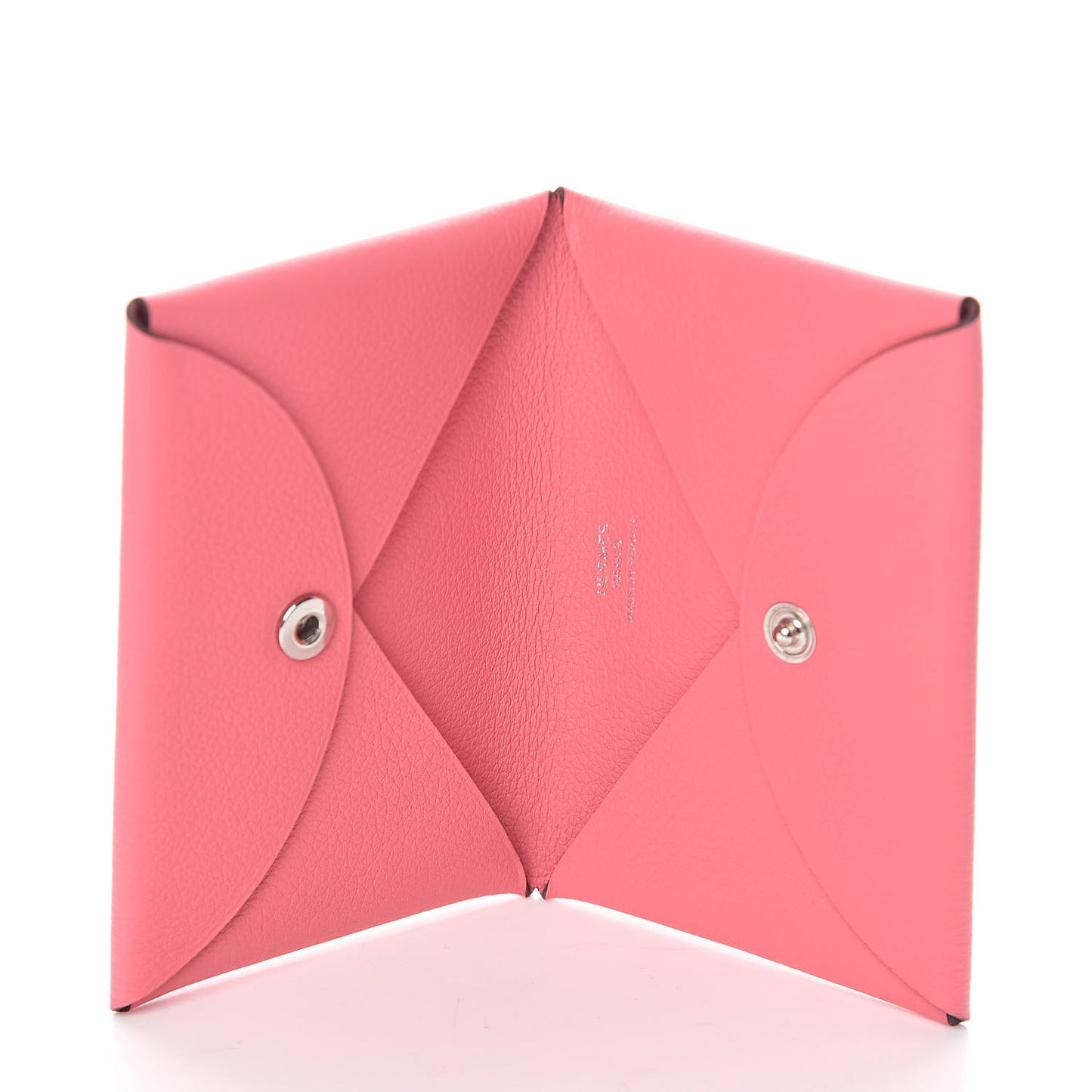 Chevre Mysore Calvi Card Case Rose Azalee