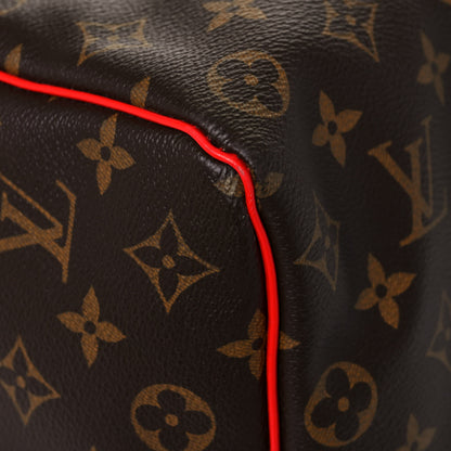 Louis Vuitton Calfskin Monogram Keepall Bandouliere 50 Coquelicot 9 of 14