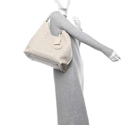 Louis Vuitton Reverse Mahina Carmel Hobo Quartz White Quartz White 2 of 10