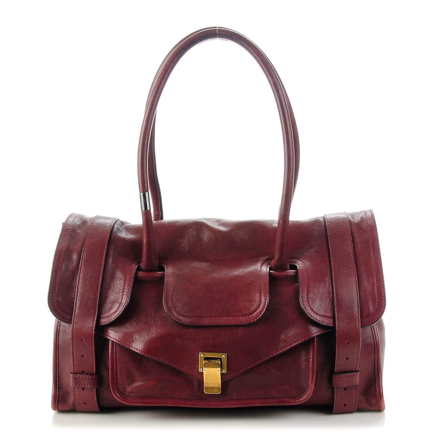 Proenza Schouler Lambskin Small PS1 Keep All Burgundy 1 of 7