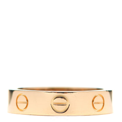 Cartier 18K Yellow Gold Diamond 4mm LOVE Wedding Band Ring 47 4 3 of 4
