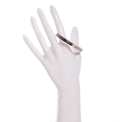 Cartier 18K White Gold LOVE Bracelet 19 2 of 5