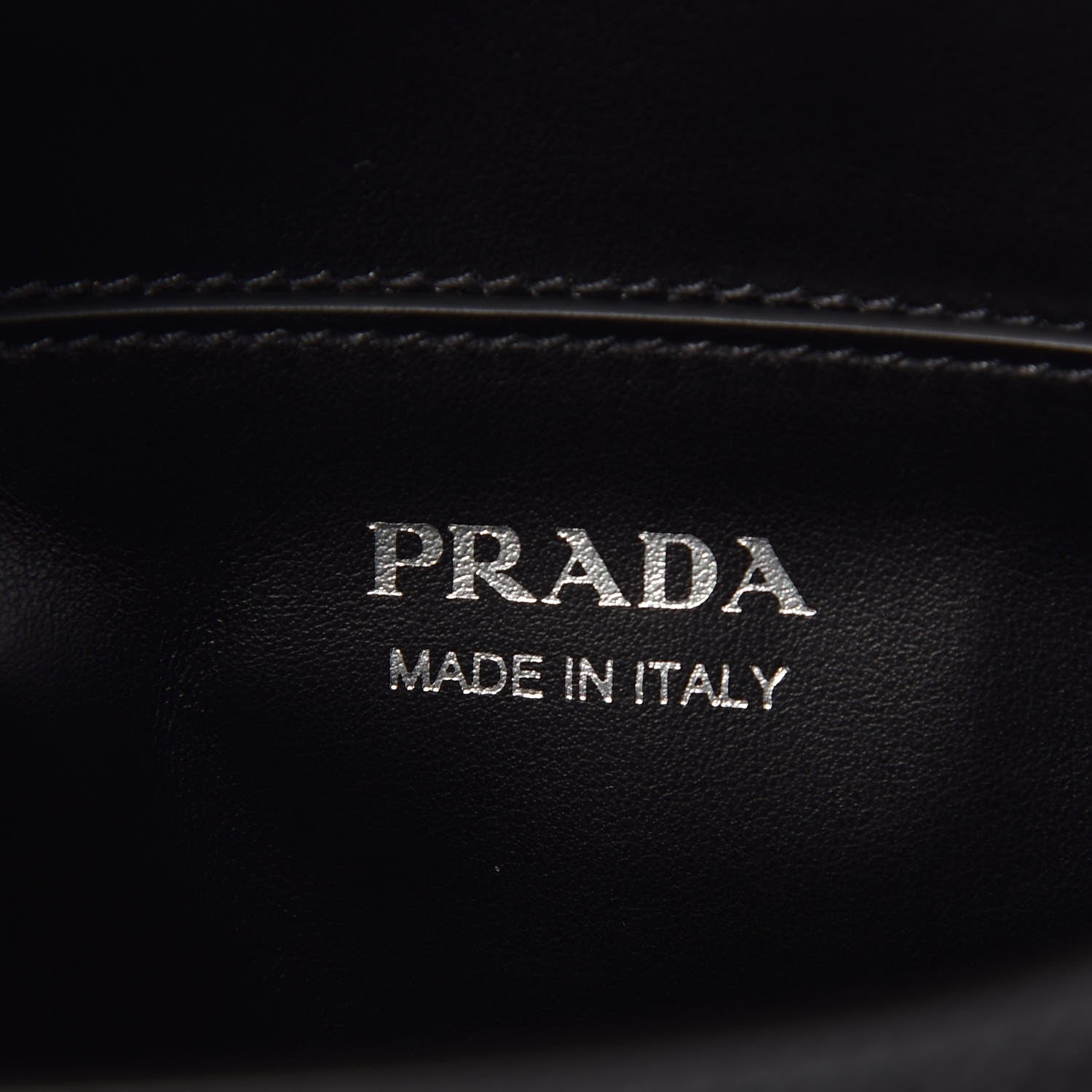 Prada Saffiano Cuir Calfskin Monochrome Envelope Flap Chain Shoulder Bag Black 6 of 6