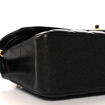 Chanel Caviar Quilted Jumbo Double Flap Black 9 of 10