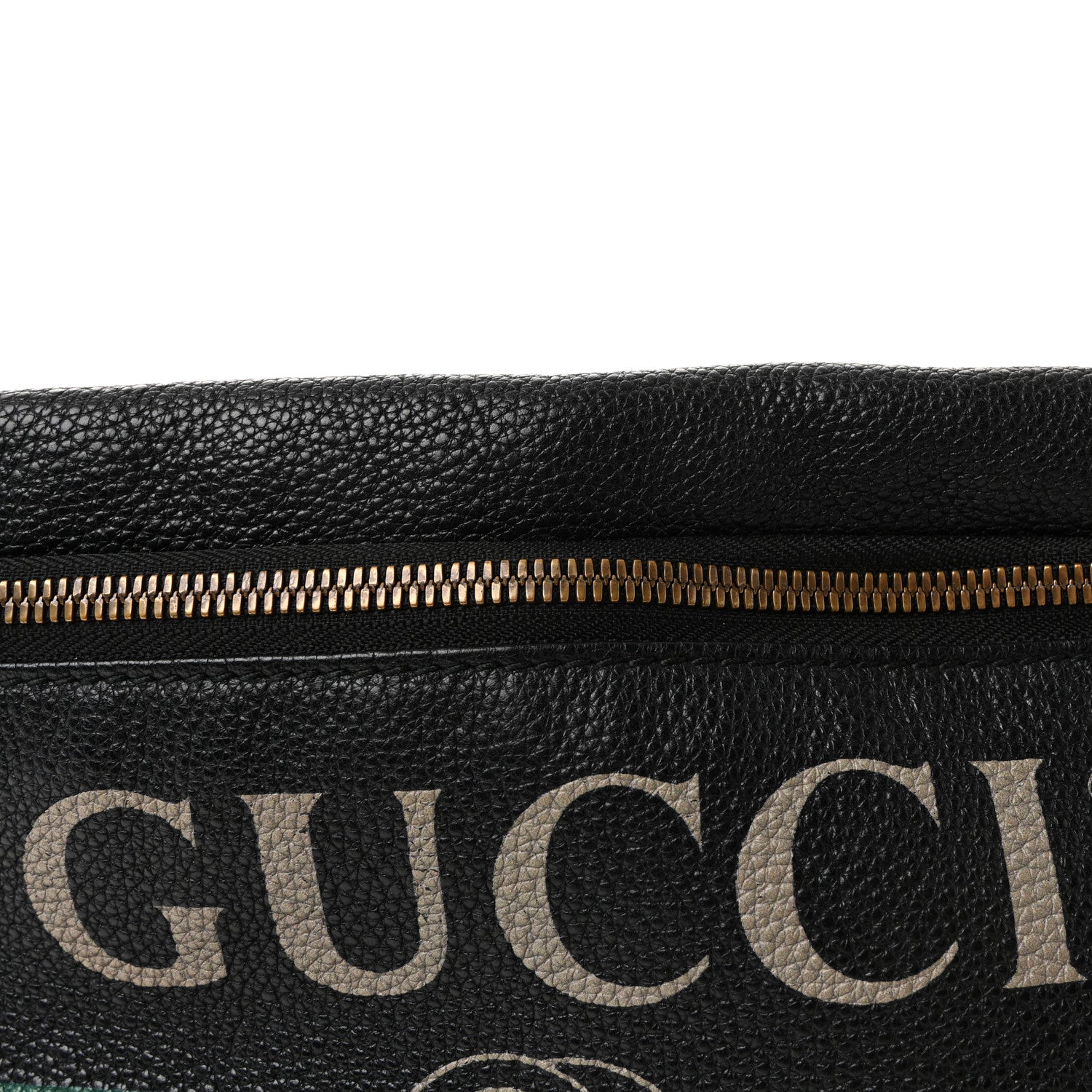 Gucci Grained Calfskin Logo Belt Bag Black 7 of 9