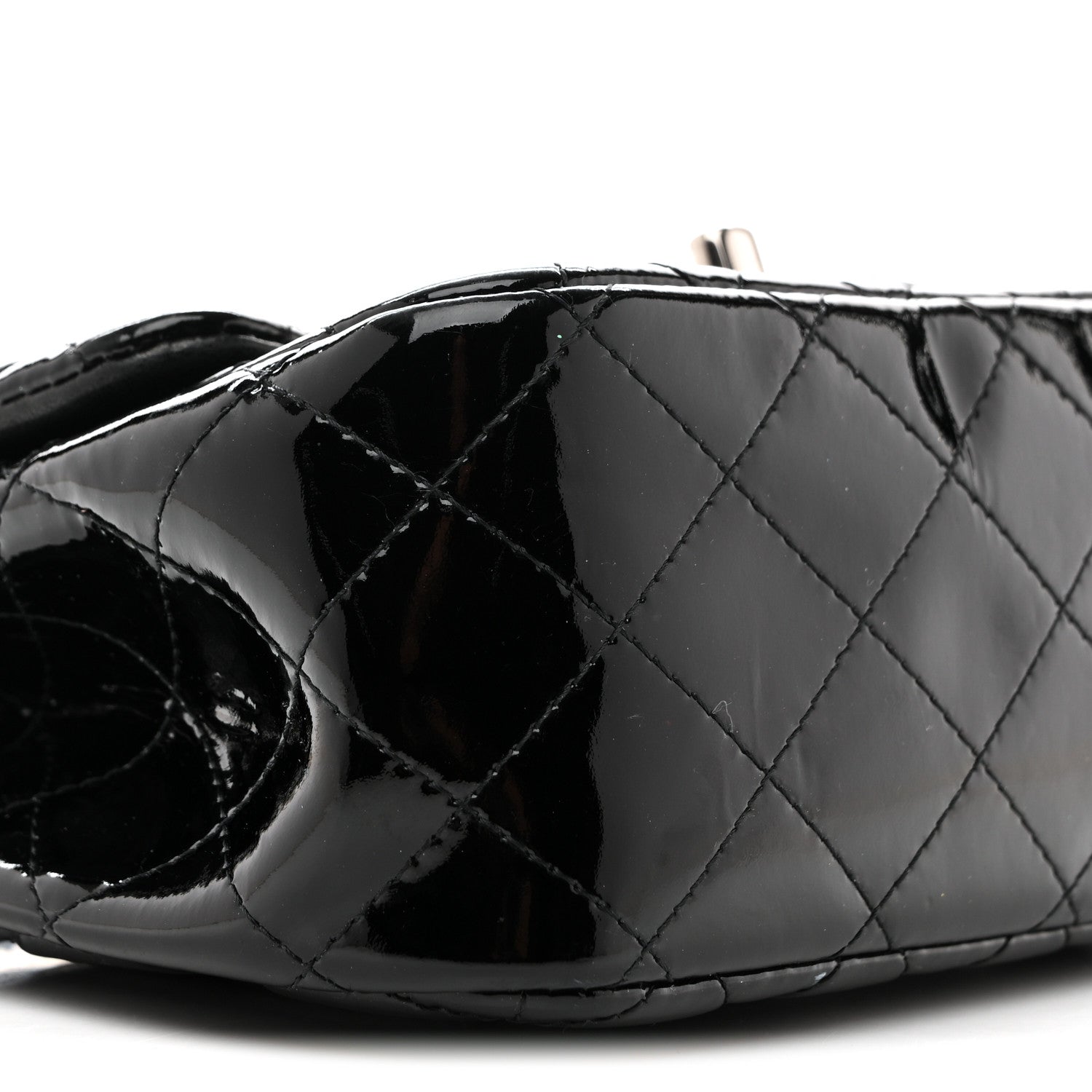 Chanel Patent Calfskin Quilted Mini Square Flap Black 9 of 13