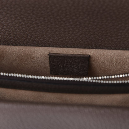 Gucci GG Supreme Monogram Textured Dollar Calfskin Top Handle Dionysus Shoulder Bag Beige Ebony New Acero 9 of 11