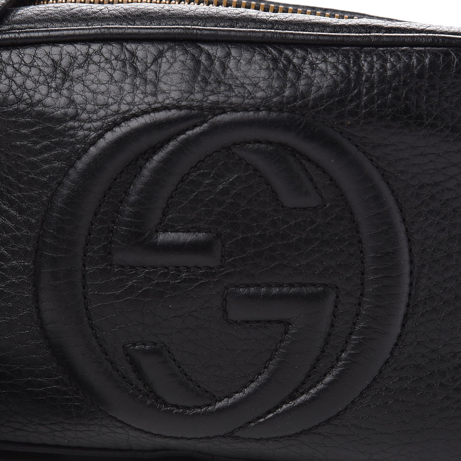 Gucci Pebbled Calfskin Mini Soho Disco Bag Black 11 of 11