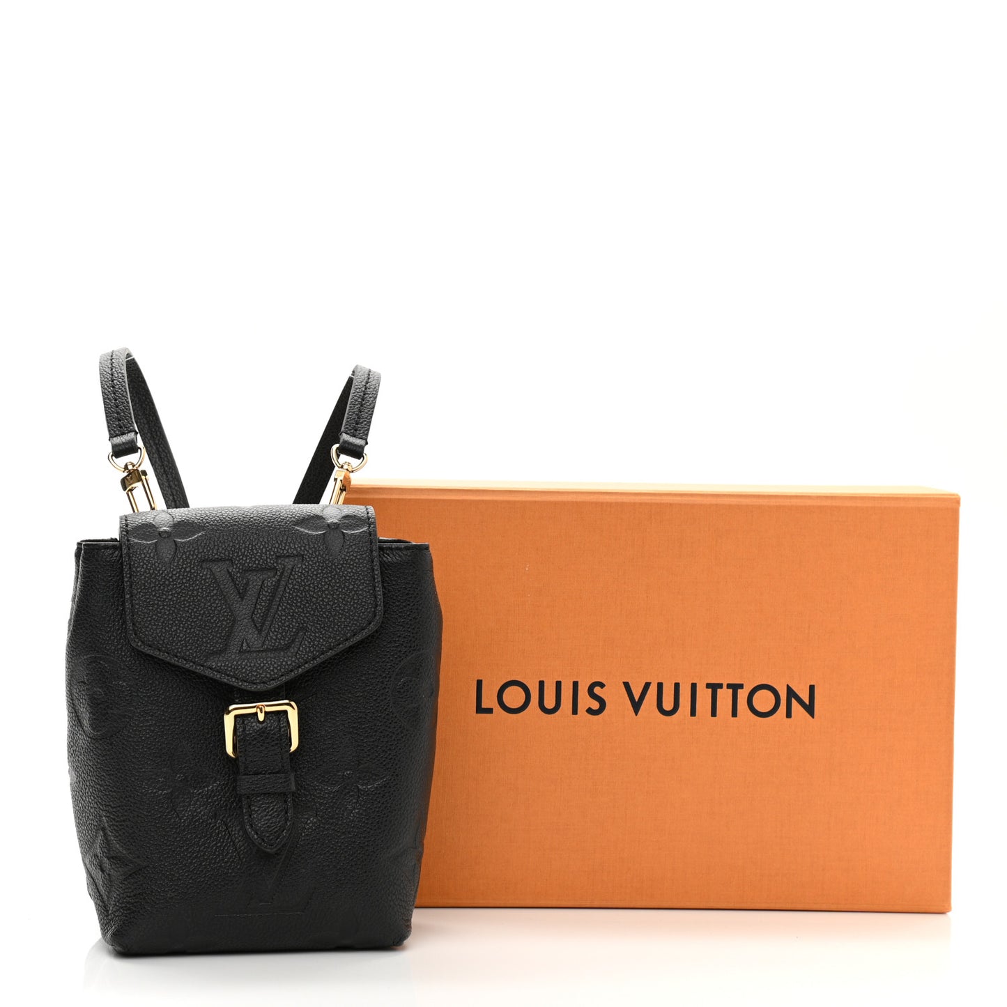 Empreinte Monogram Giant Tiny Backpack Black