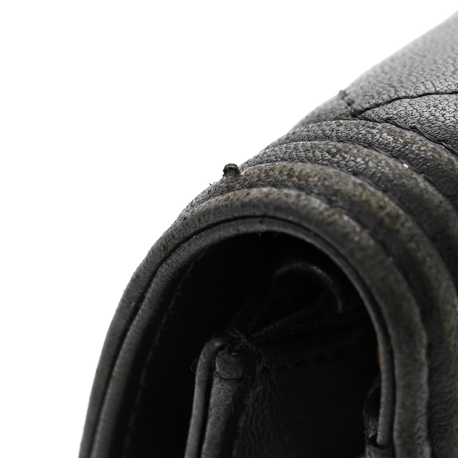 Chanel Lambskin Quilted Boy Wallet On Chain WOC Black 12 of 14