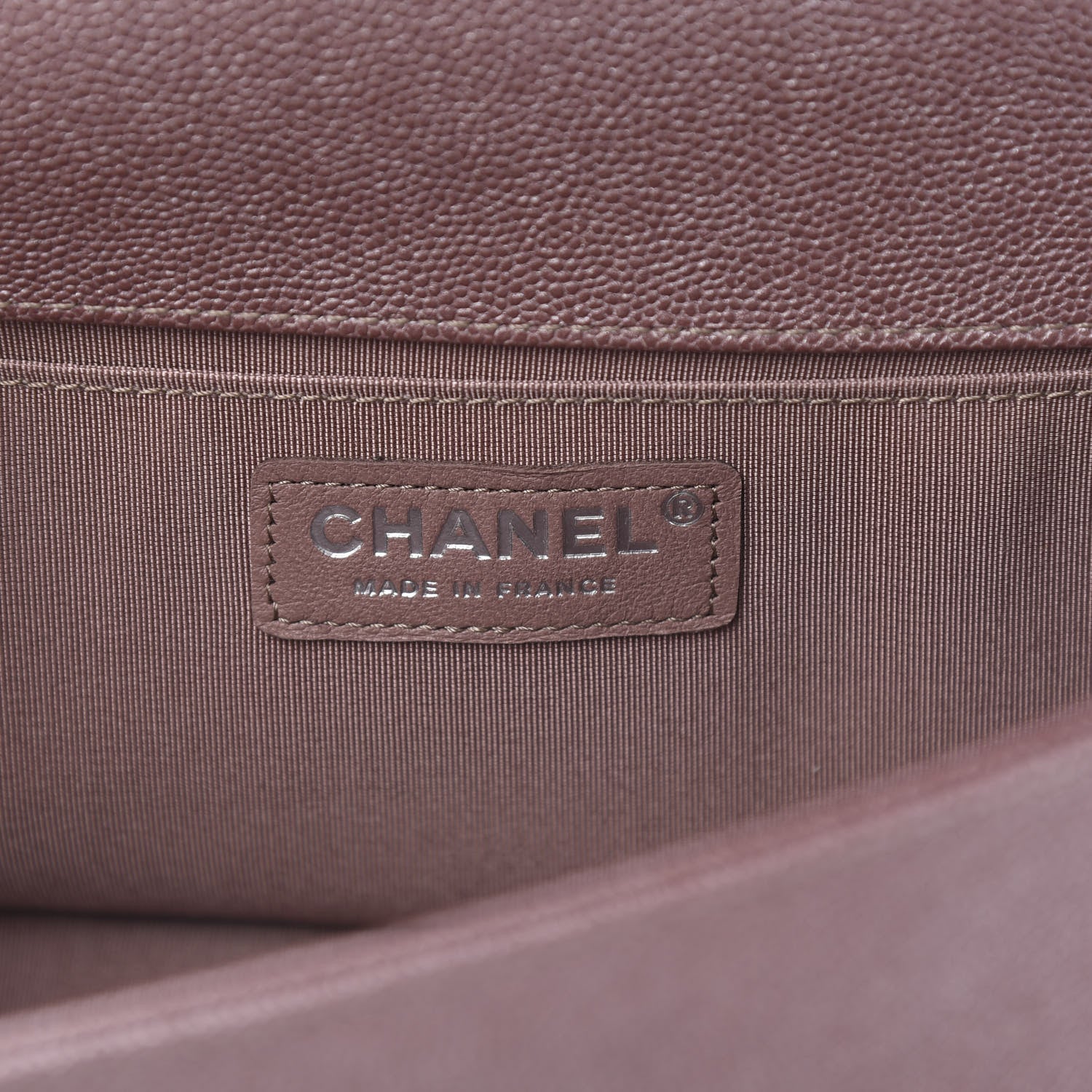 Chanel Metallic Caviar Chevron Quilted Medium Boy Flap Dark Pink 6 of 11