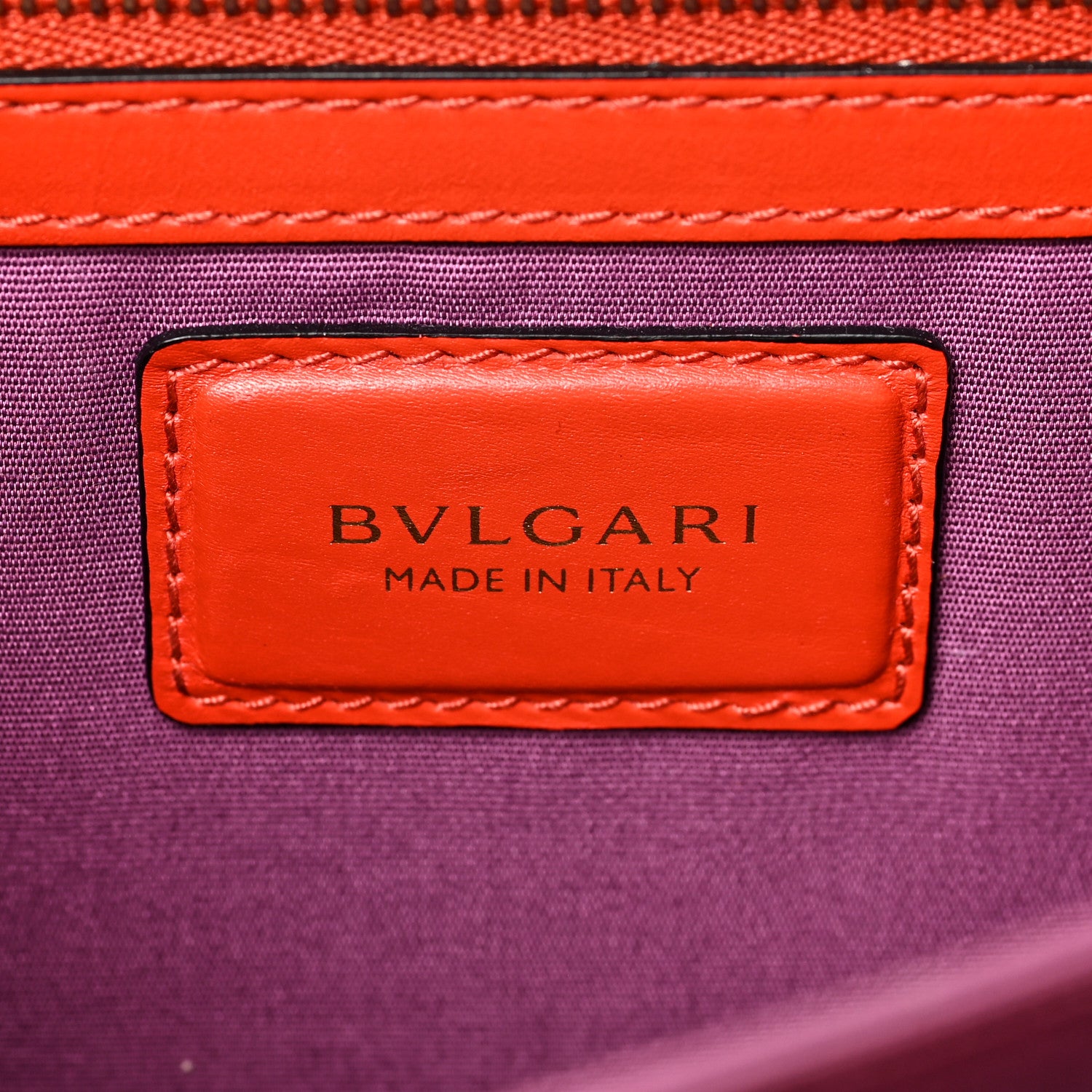 Bulgari Calfskin Large Serpenti Forever Top Handle Red Clay 6 of 8