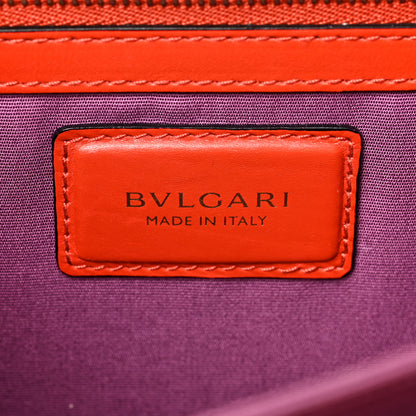Bulgari Calfskin Large Serpenti Forever Top Handle Red Clay 6 of 8