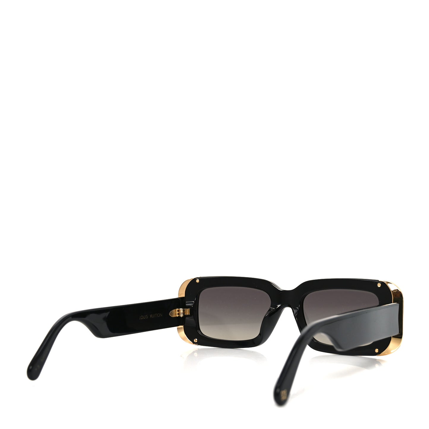 Acetate LV Moon Rectangle Sunglasses Z1653E Black