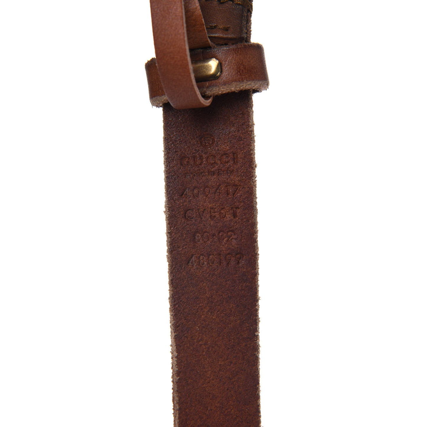 Faded Calfskin Double G 20mm Belt 80 32 Cuir