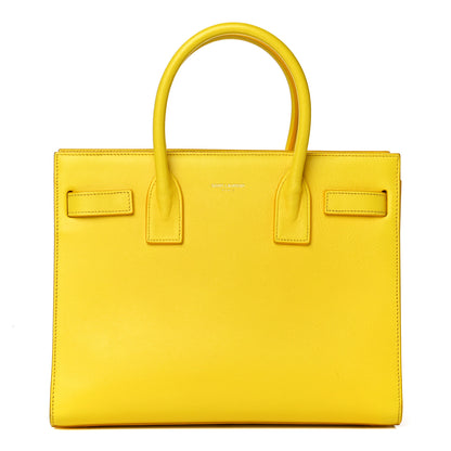 Saint Laurent Grained Calfskin Baby Sac De Jour Yellow 1 of 8