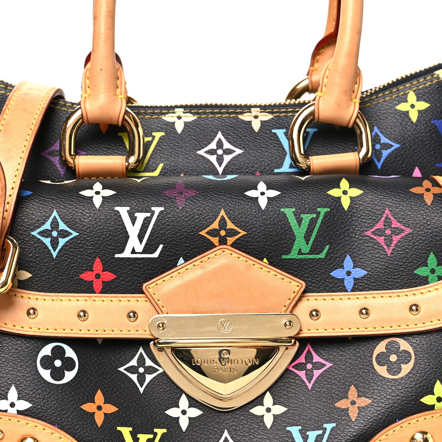 Louis Vuitton Monogram Multicolor Rita Black 7 of 10