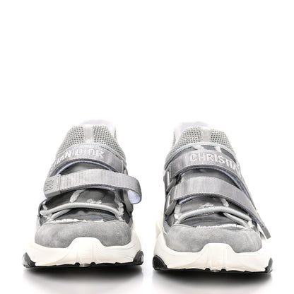 Christian Dior Technical Fabric Nylon Camouflage Womens D-Wander Sneakers 40 Silver 2 of 9