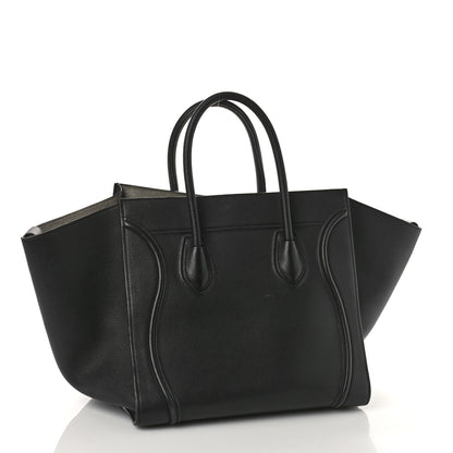 Celine Supple Calfskin Medium Phantom Luggage Black 3 of 14