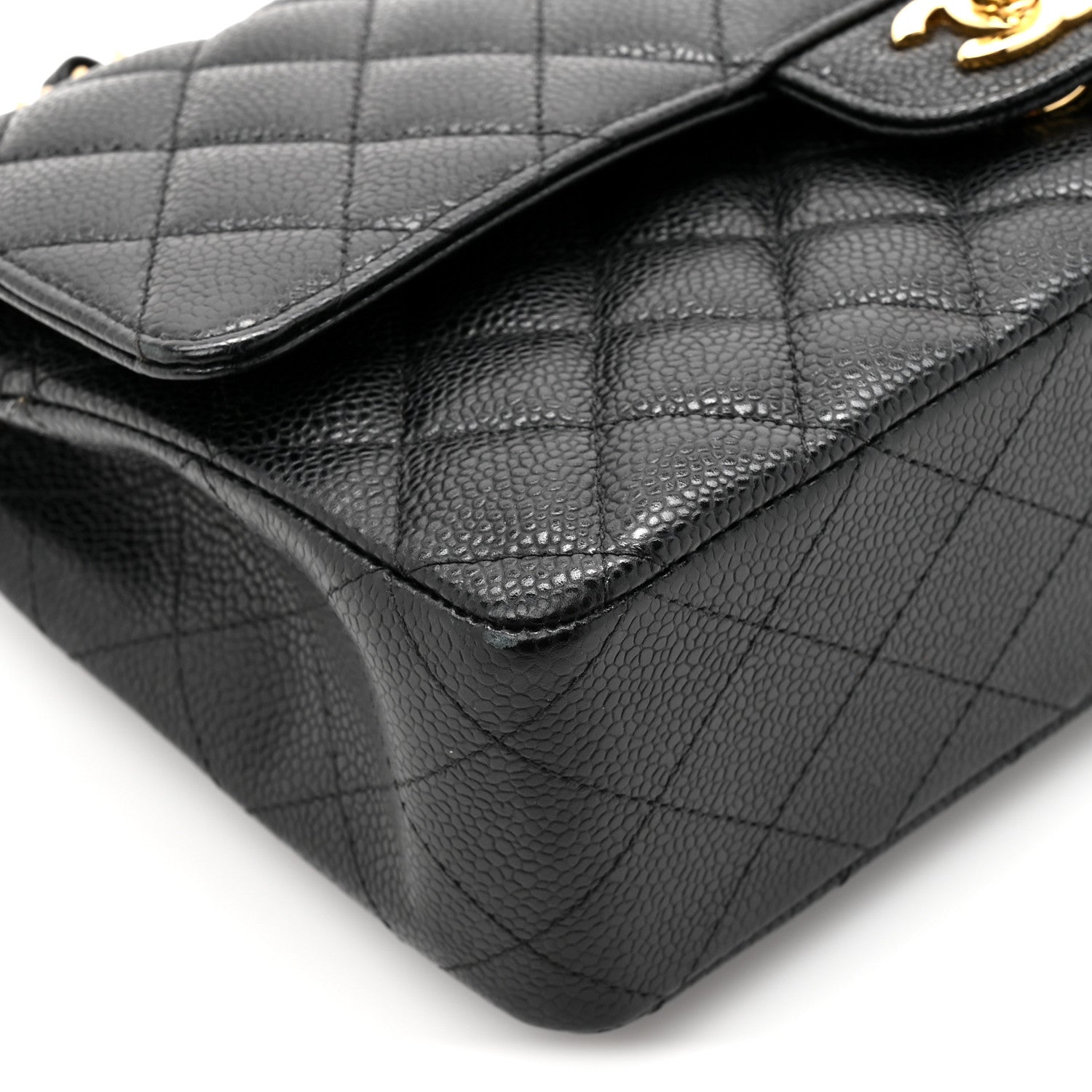 Chanel Caviar Quilted Medium Double Flap Black 11 of 12