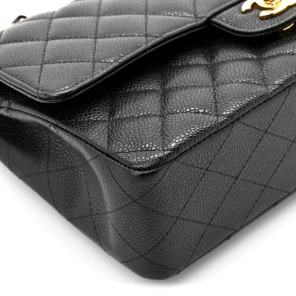 Chanel Caviar Quilted Medium Double Flap Black 11 of 12