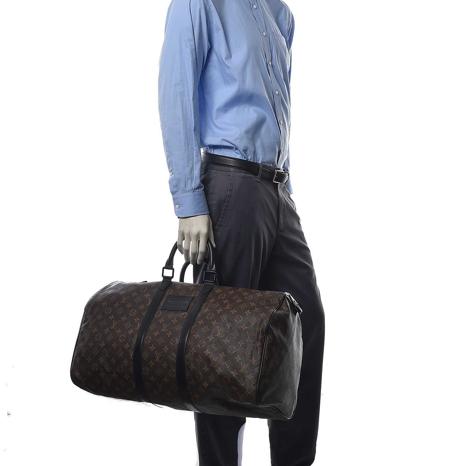 Louis Vuitton Monogram Waterproof Keepall Bandouliere 55 2 of 12